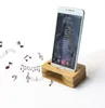 2022 Natural Bamboo Wood Holder Waterproof Stand Phone Speaker Universal Multifunction Loudspeaker3250648