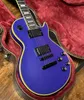 Matte finish electric guitar, EMG active pickup, purple entity, yellow binding, inventory