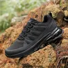 Sapatos de fitness primavera outono homens à prova dwaterproof água caminhadas trilha ao ar livre tênis corrida montanha escalada não deslizamento