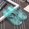 Kapcia Crystal galaretka przezroczyste kobiety Flip-Flops Summer Mash