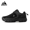 HIKEUP High Quality Men Hiking Shoes Durable Leather Climbing Shoes Outdoor Walking Sneakers Rubber Sole Factory Outlet 240313