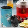Opslagflessen Tinne thee snack Containerhouder Candy met deksel Chinese stijl Jar Metal Bus Coffee Bean AirTight