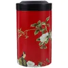 Storage Bottles Tinplate Tea Snack Container Holder Candy With Lid Chinese Style Jar Metal Canister Coffee Bean Airtight