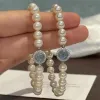 Bracciale con perno con collana a cerchio di perle Gioielli di fidanzamento per matrimoni Gioielli di perle per collane da donna regalo