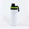 White 600Ml 20Oz Blanks DIY Sublimation Water Bottle Mug Cups Singer Layer Aluminum Tumblers Drinking Cup With Lids 5 Colors