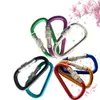 Carabiners 5cm Colorf Aluminum Alloy D 스타일 스타일 클라이밍 버튼 자물쇠 Carabiner Keychain 교수형 후크 캠 백클 버클 키링 DHSRI