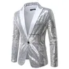 Un Butt Peak Collier Tuxedo Veste Hommes De Mariage Groom Party Brillant Arc-En-Paillettes Glitter Blazer pour Hommes Bal Costume De Scène Hom D0In #