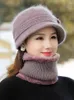 Berets Middle Aged And Old Age Hat Female Autumn Winter Hair Knitting Basin Man Mother Woman Bib