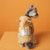 1pc capa de chuva para cães com orelhas, estilo urso, roupas fofas à prova d'água para animais de estimação cães pequenos e médios para dias chuvosos