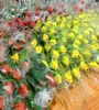 2021 collectable softball leather roses yellow red stitching seam softball graduation gift rose flower Connectors7245024