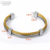 FYSARA célèbre marque Designer torsion fil manchette Bracelets extensible en acier inoxydable câble Bracelets pour femmes hommes Punk bijoux 240312