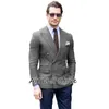 2023 Costume pour hommes Style britannique Fi Couleur unie Slim Double boutonnage Collier Beau Busin Casual Single Top Veste z3oO #