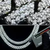 Aangepaste Pass Diamond Tester Hip Hop 925 Iced Out Cubaanse ketting ketting 8mm 10mm 12mm Vvs Moissanite Cubaanse ketting