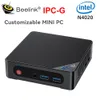 Beelink IPC-G Mini PC personnalisable sans ventilateur Intel Celeron N4020 jusqu'à 2,8 GHz DDR4 SSD Gigabit LAN Wifi5 ordinateur industriel IPC