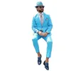 Nya Fi Men Tuxedos hackade Lapel Custom Made Suits Beach Dr Up Holiday Party Prom Daily Streetwear Blazer 2 Pieces W2PE#