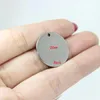 Charms 8Pcs/Lot-- Stainless Steel Laser Engraved 22mm Sisters Friend Disc Message Charm Pendant For Diy Jewelry Making