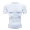 Erkek Tişörtleri Erkekler Takım Kısa Kollu T-Shirt Fitness Koşu T-Shirt Spor Giysileri Spor Salcı Kuru 240327