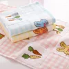 Serviette bébé en gros impression coton carotte main salle de bain maison nettoyage visage pour enfants dessin animé 25x50