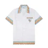 Summer men's T-shirt Designer print button up Cardigan Casual Loose version Polo Short sleeve Hawaiian lapel Top Fashion Men's Swim Shirt Series Beach shirt Size M-3XL #06