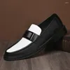 Sapatos casuais moda marcas de luxo masculino baixo corte conforto macio e respirável trabalho primavera outono negócios couro de vaca