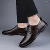 Chaussures décontractées marque en cuir véritable hommes mocassins de luxe pour hommes mocassins respirants sans lacet conduite italienne grande taille