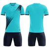 Boys Men Football Uniform Kit Shirt Adult Kids Soccer Tracksuit Jersey Custom Child Set Short Sleeve Sportswear 240312