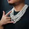 Samling av måste-ha modeelement för trendiga människor isade ut med Moissanite kubansk halsband unik design 1 köp
