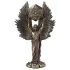 Rzeźby Bronzed Seraphim SixWinged Guardian Angel z mieczem i węża statua wielkiego statua statua dekoracja domu