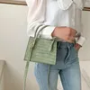 Saco de crocodilo padrão couro do plutônio crossbody sacos para mulheres corrente feminina bolsas ombro mini bolsas viagem