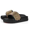 Slippers Man Women Classic Spike Flat Spikes Slide Sandals Thick Rubber Sole Slipper Studs Slides Platform Mules Summer Casual Fashion shoes 35-46