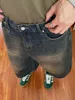 Reddachic Y2K denimshorts för män Colossus Wide Leg Jorts Croped Baggy Jeans Vintage Wed Low Midjebyxor Korean Stylish J3XB#