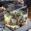 Tanks Pet Explosion Proof Fish Tank Tabletop Mobile Small Ecological Water Tank Aquarium Box Plast Ultrawhite Organic Glass