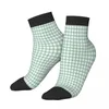 Men's Socks Green Gingham Check Ankle Male Mens Women Winter Stockings Harajuku