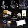 Rekken 5/10 stuks Helder Acryl Display Stands Multisize plank Munten Stempel Souvenirs Magazijnstellingen Medaille Verzamelobjecten Telefoonhouder Stand