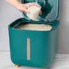 Storage Bottles Rice Bucket 10kg Airtight Bin Food Container Multi-use Kitchen And Pantry Organization For Sugar Pasta