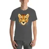 Men's Polos Cheetah Face T-Shirt Oversizeds Anime Men Clothing