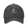 Ball Caps Mythosaur Sigil - Gris Metálico Cráneo Sombrero De Vaquero Playa Negro Trucker Sombreros Para Hombres Mujeres