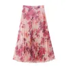 Springsummer Women Fashion Flower Druku