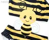 One-Pieces Kavkas 2023 Summer Baby Swimwear One Pieces 1-8T Cartoon Animal Cute Bee Design Elastic Girls Swimsuit bebes Beachwear 24327