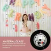 Party Decoration 2 Strings Disco Ball Pulling Flowers and Flags Wedding Year's Birthday Hanging Arrangement (2st) Flash