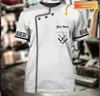 Aangepaste naam Barber Shop handtekening uniform 3D gedrukte mens gepersonaliseerde T-shirt Unisex professionele Tees cadeau voor kappers 240313