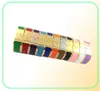 Lyxdesigner armband för flickor guld mode armband män kvinnor färg lim släpper rostfritt stål charm par älskare h armele9005924