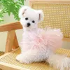 Robes, vêtements, robe de princesse douce de style mignon, jupe pour chien de compagnie