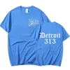 d12 Band Rapper Eminem T-shirt Detroit Michigan 313 Print T Shirt Men Women Fi Casual Cott T-shirts Oversized Tops Male Z529#