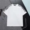 Designer hellstartshirt Chest Letter Laminated Print Short Sleeve High Street Loose Oversize Casual T-shirt 100% Cotton Tops for Men and Women tshirt W8