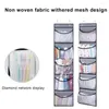 Storage Boxes 2 Pcs Underewear Hanging Bag Behind Door Large Capacity 5 Transparent Pockets Shoe Organizer Sundries Holder