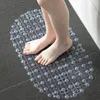 Badematten Sicherheitsmatte Pad Abflusszubehör Loch Rechteck Dusche Fußmassage Kunststoff Anti-Rutsch-Badezimmer