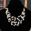 Pendant Necklaces 2021 Fashion Jewelry Gold Color Mti Layer Chains Imitation Pearl For Women Party Bride Necklace Drop Delivery Pendan Otuk2