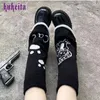 Harajuku y2k uroczy kota druk dzianin giełki nogi skarpetki jk lolita punk dziewczęta japońskie kawaii streetwear okładka nogi dla kobiet dzianinowe skarpetki 240315