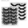 False Eyelashes 8D5 double deep curly hair style high-quality simulation mint eyelashes multi-layer cross length thick false eyelashes24327